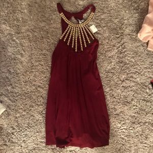 Burgundy halter top